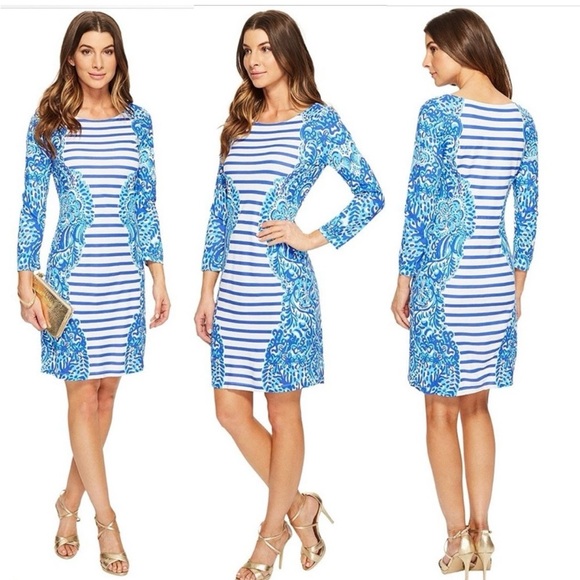 ❤️Lilly Pulitzer Nila Blue Moon Jelly Dress-Sz Smell - Picture 1 of 5